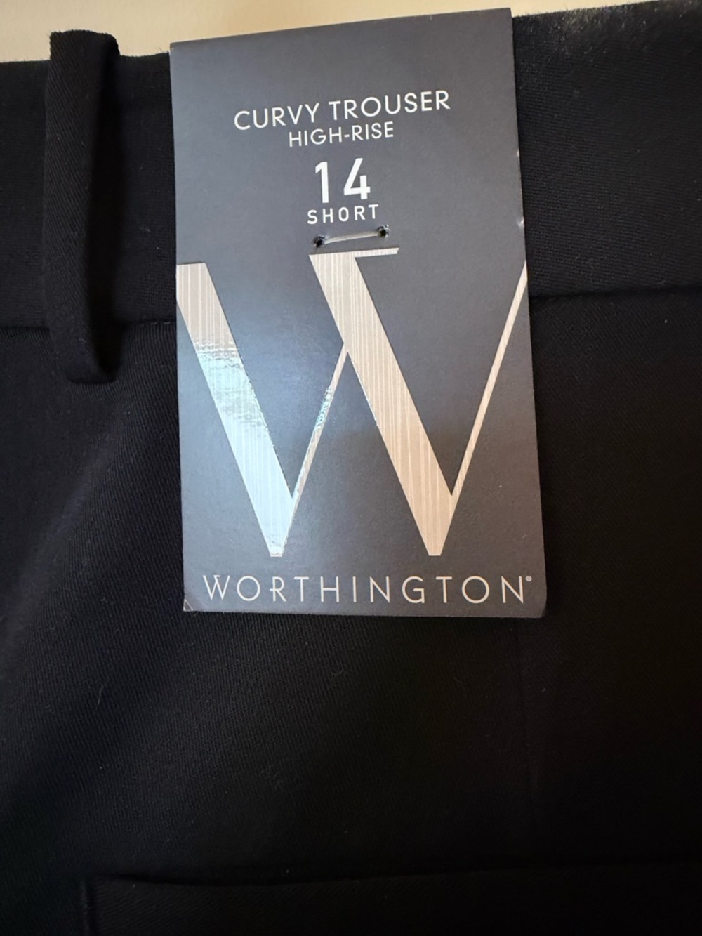 Worthington Black Curvy Trouser High Rise - Picture 5 of 6